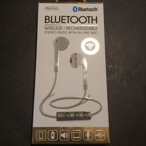 Bluetooth wireless rechargeable stereo buds w/mic